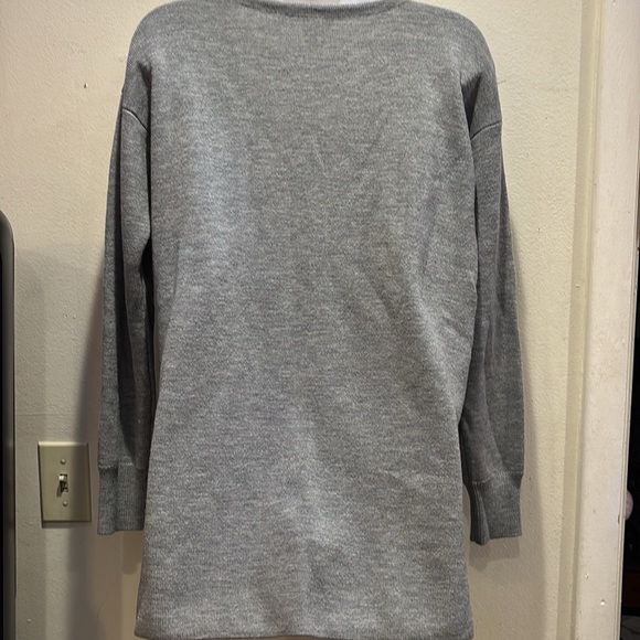 J. Crew Heather Gray Knit Top - Picture 2 of 3